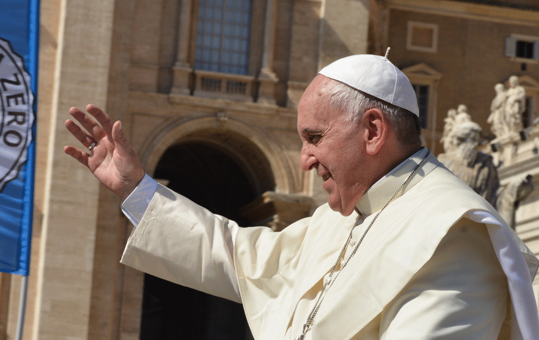 Papst Franziskus während einer Generalaudienz in Rom.