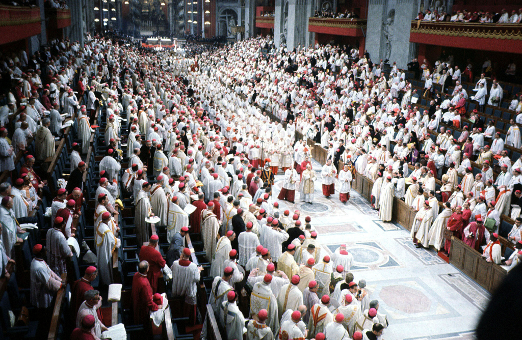 Im Oktober 1962 begann in Rom das Zweite Vatikanische Konzil. (KNA)
