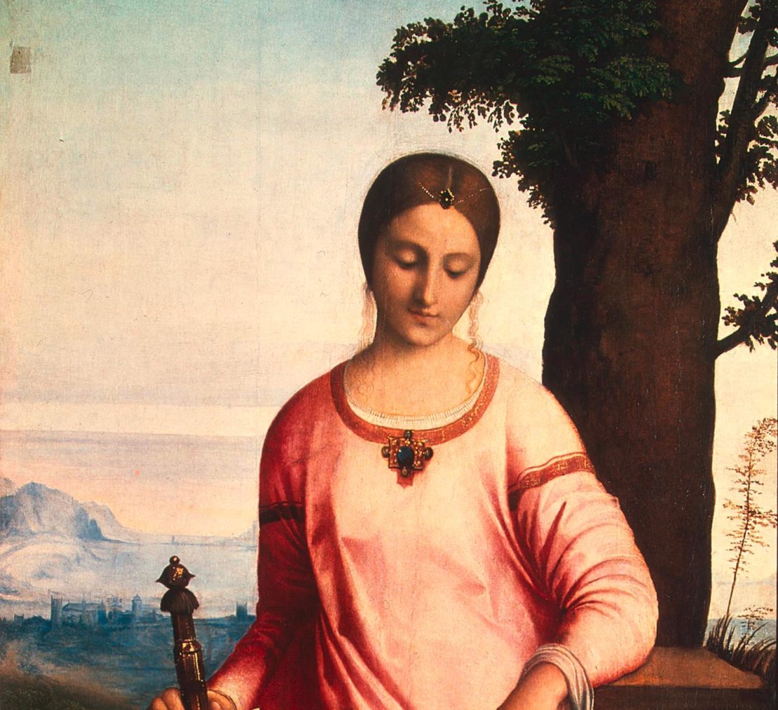 Judit mit dem Kopf des Holofernes, ein Werk des italienischen Renaissance-­Malers ­Giorgione, das heute in der Eremitage hängt.